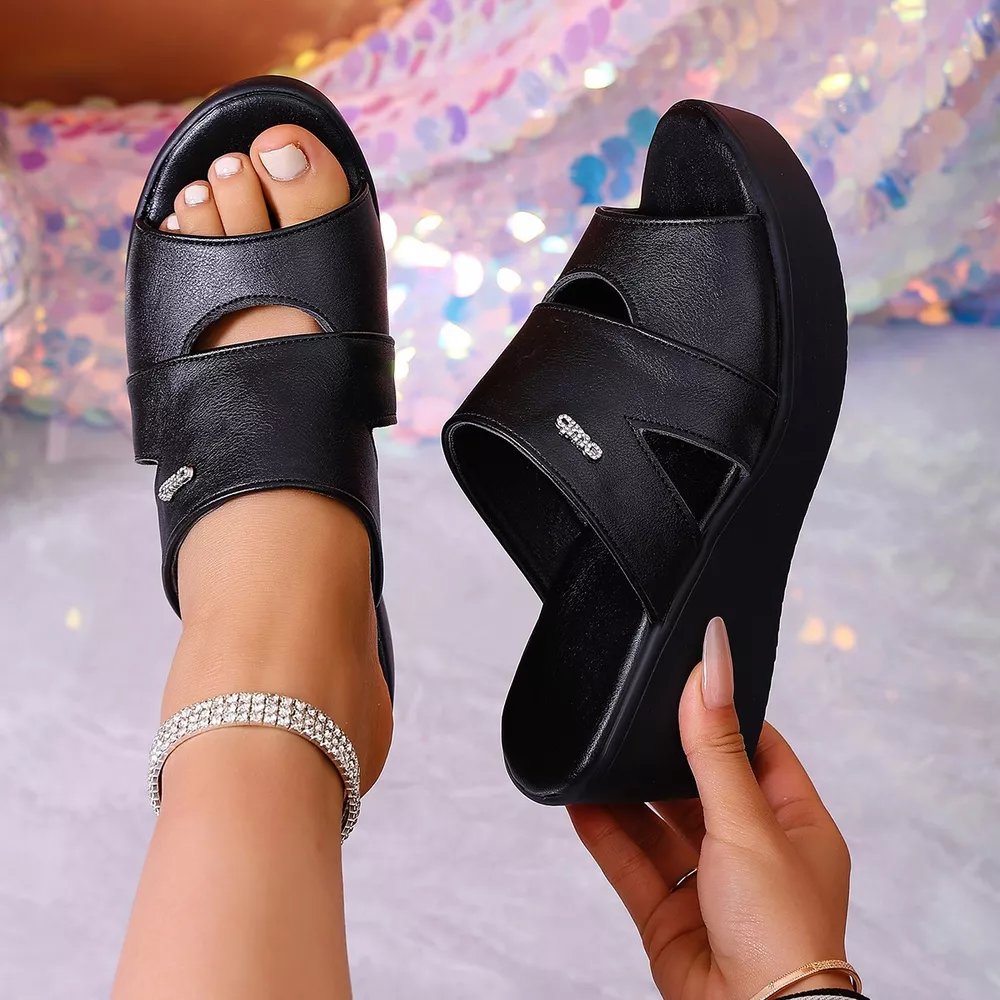Open Toe Wedge Sandals, image 2