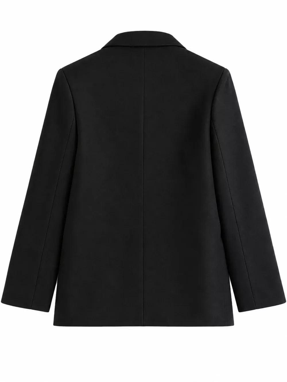 Full Size Minimalist Double-Breasted White Blazer Plus Size, image 24
