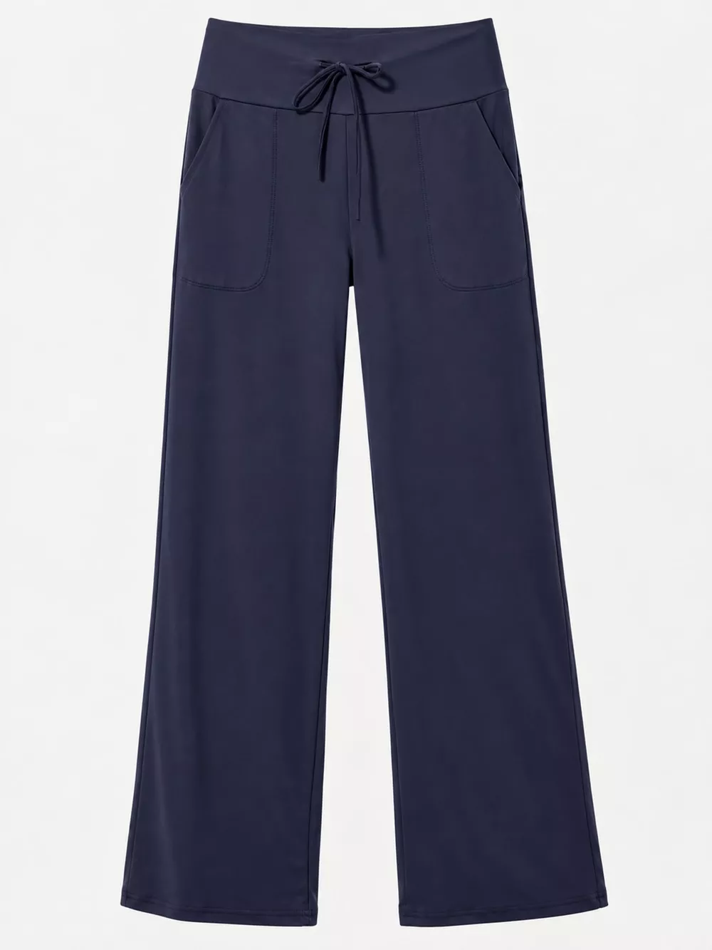 High-Waisted Wide-Leg Lounge Bottoms with Pockets, image 6