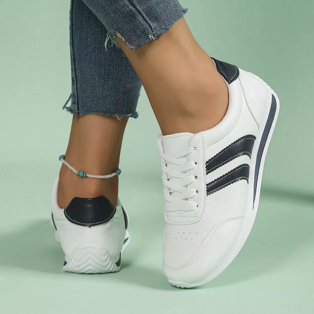 Round Toe Lace Up Sneakers, image 3