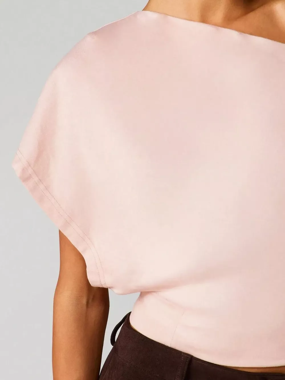 One Shoulder Crop T-Shirt, image 9