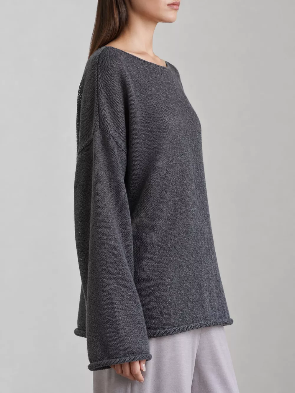 Lightweight Dropped Shoulder Knit Cover Up, image 21
