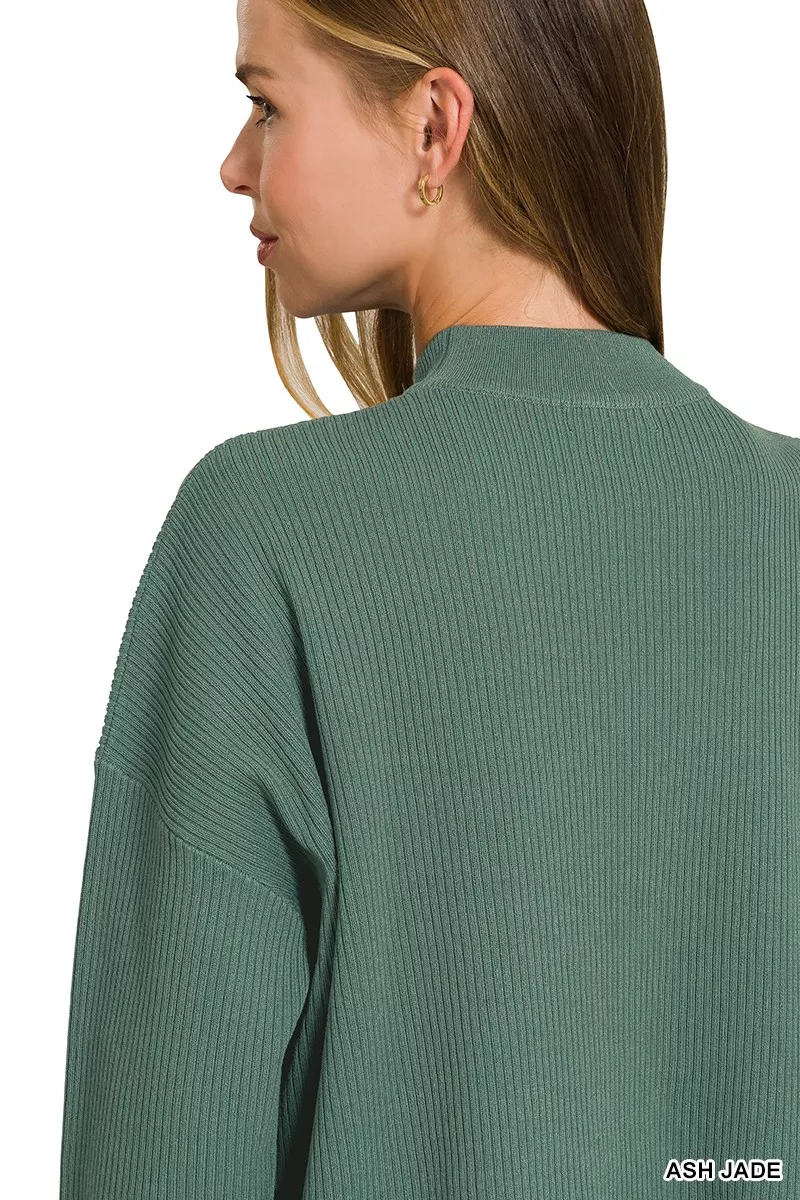 Zenana Viscose Sweater Top & Pants Set, image 7