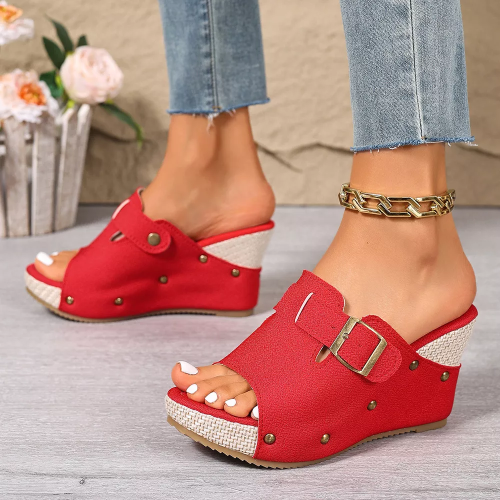 Open Toe Wedge Sandals, image 10