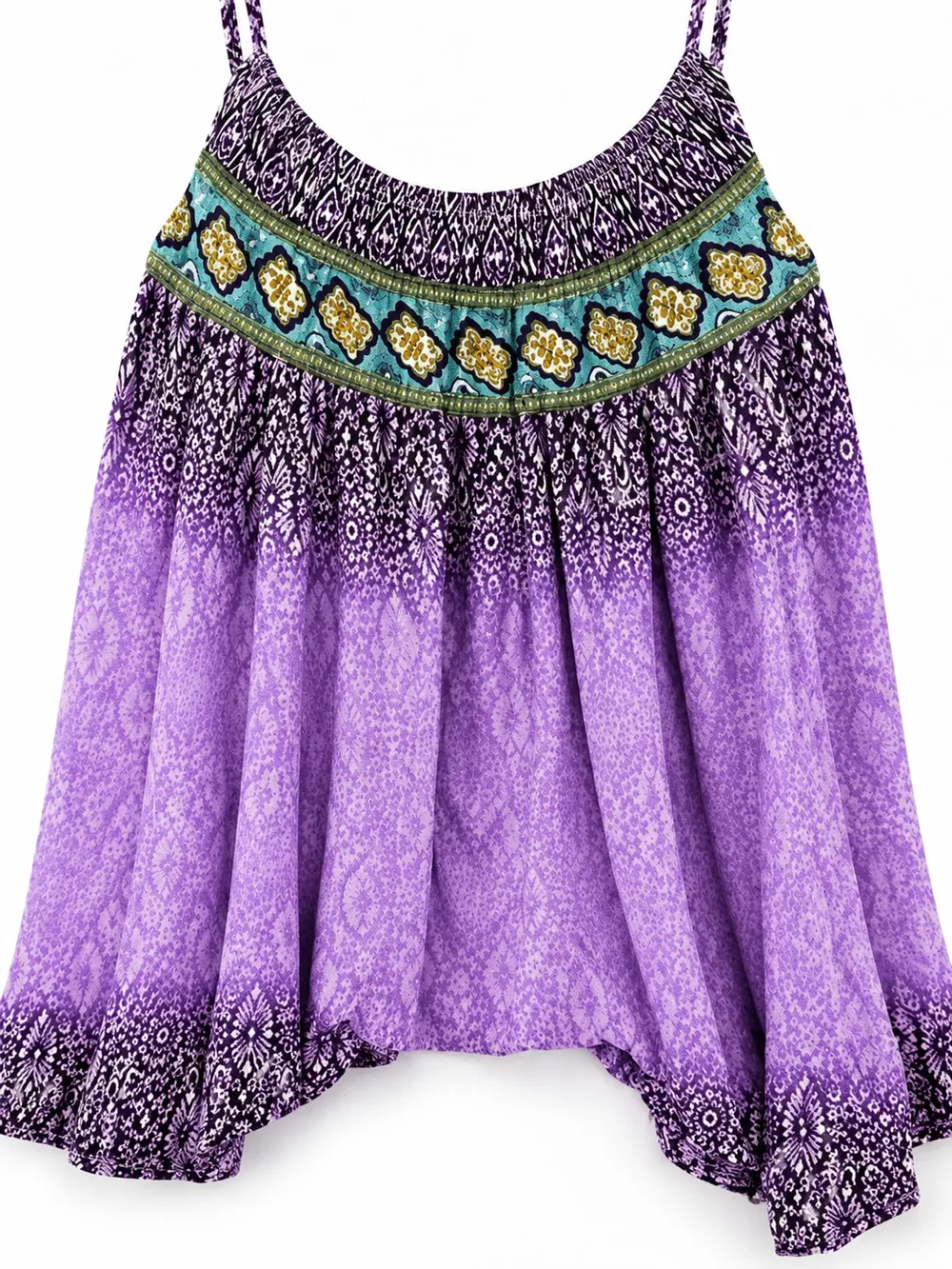 Full Size Printed Scoop Neck Cami Plus Size, image 15