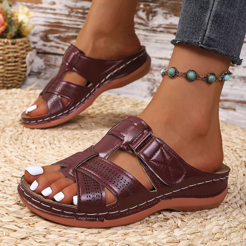 Open Toe Flats Sandals, image 8