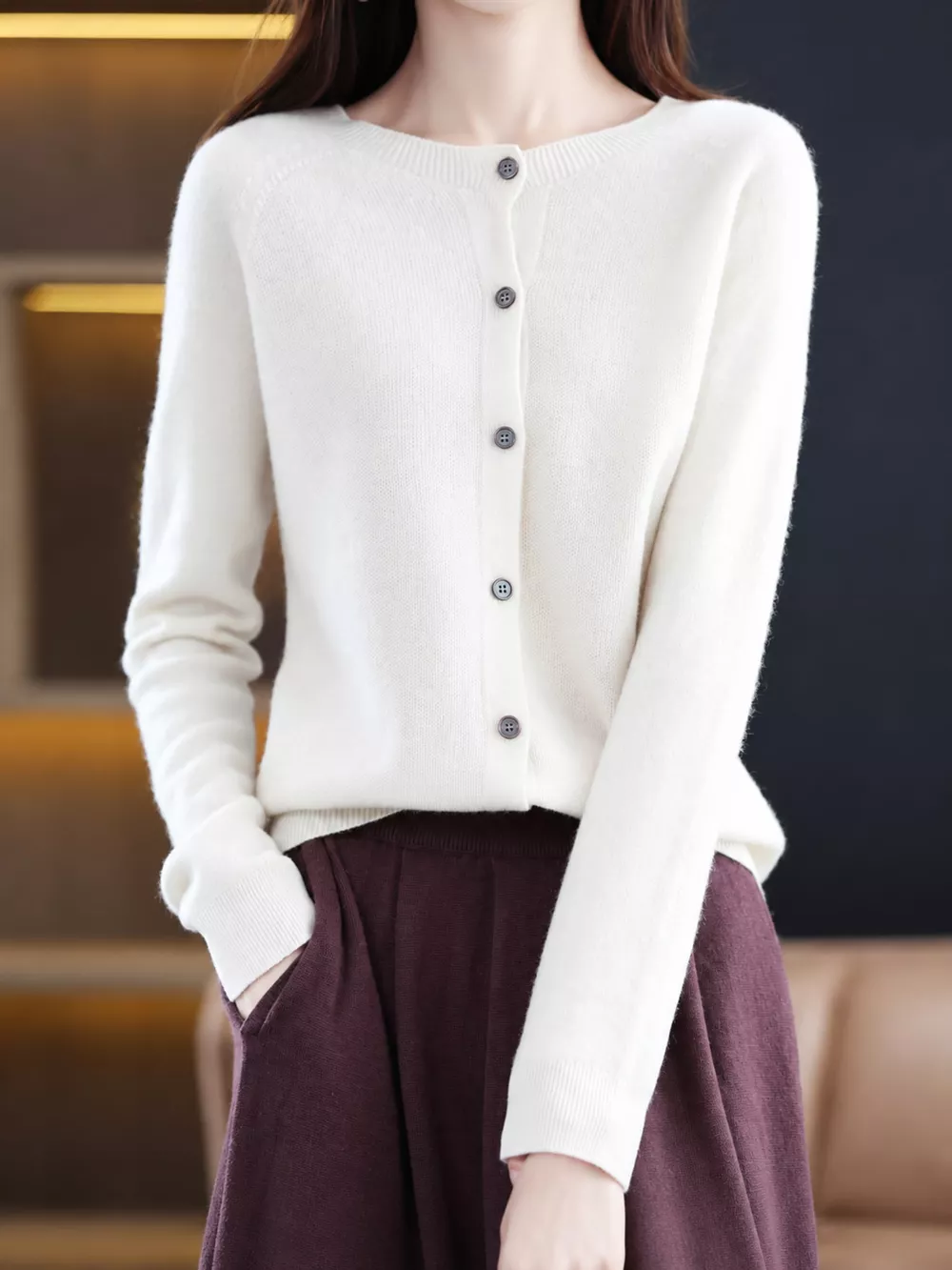Button-Down Long Sleeve Cardigan, image 34