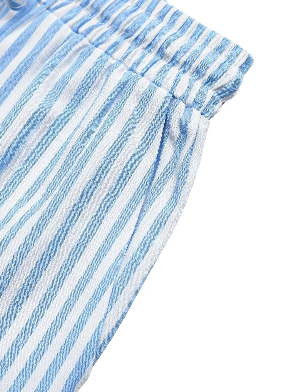 Striped Bowknot Sleeveless Top & Shorts Set, image 11
