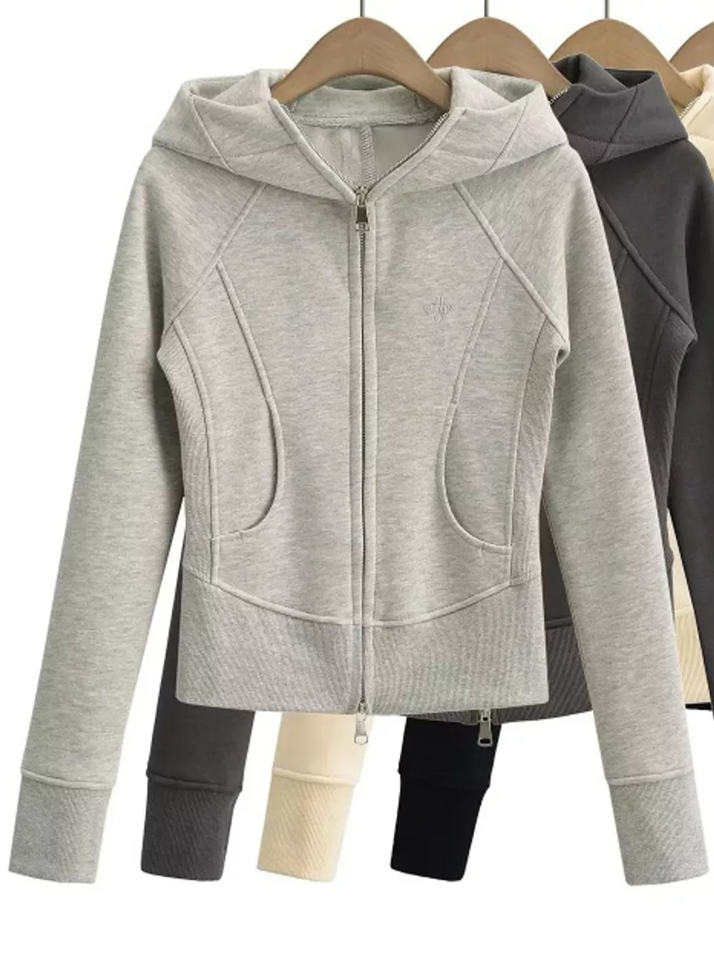 Slim-Fit Full-Zip Hoodie, image 19