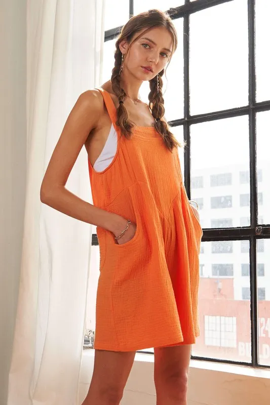 Wide Leg Overall Romper, image 3