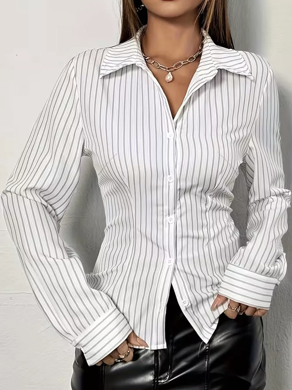 Striped Button-Down Shirt, image 17
