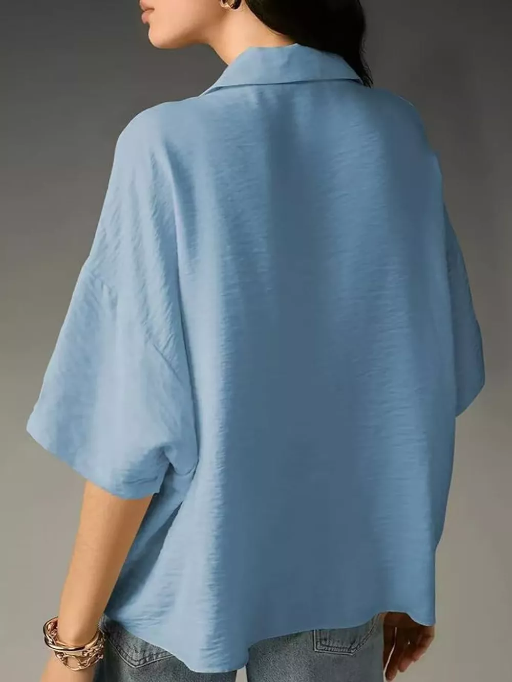 Half Sleeve Oversized Blouse, image 30