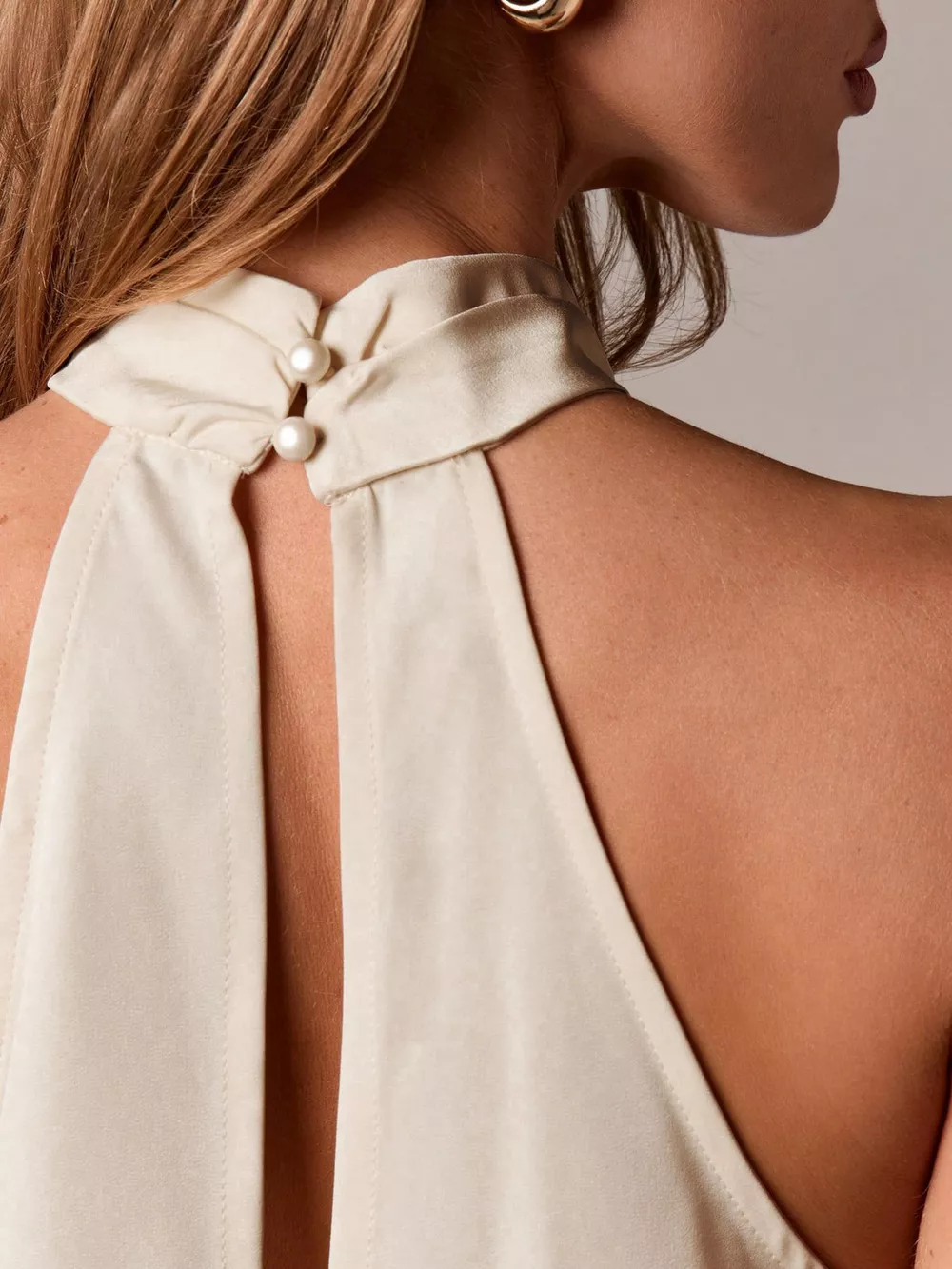 Halter Neck Lace Trim Cami, image 14