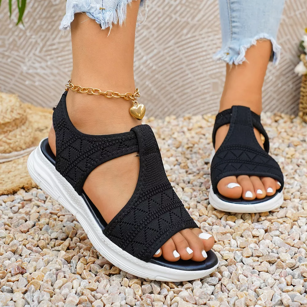 Open Toe Flats Sandals, image 4