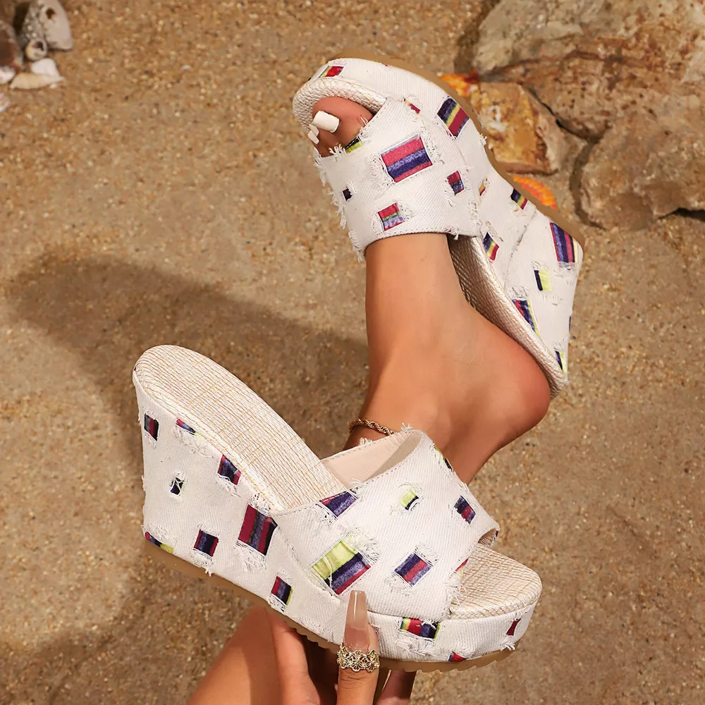 Open Toe Wedge Sandals, image 9