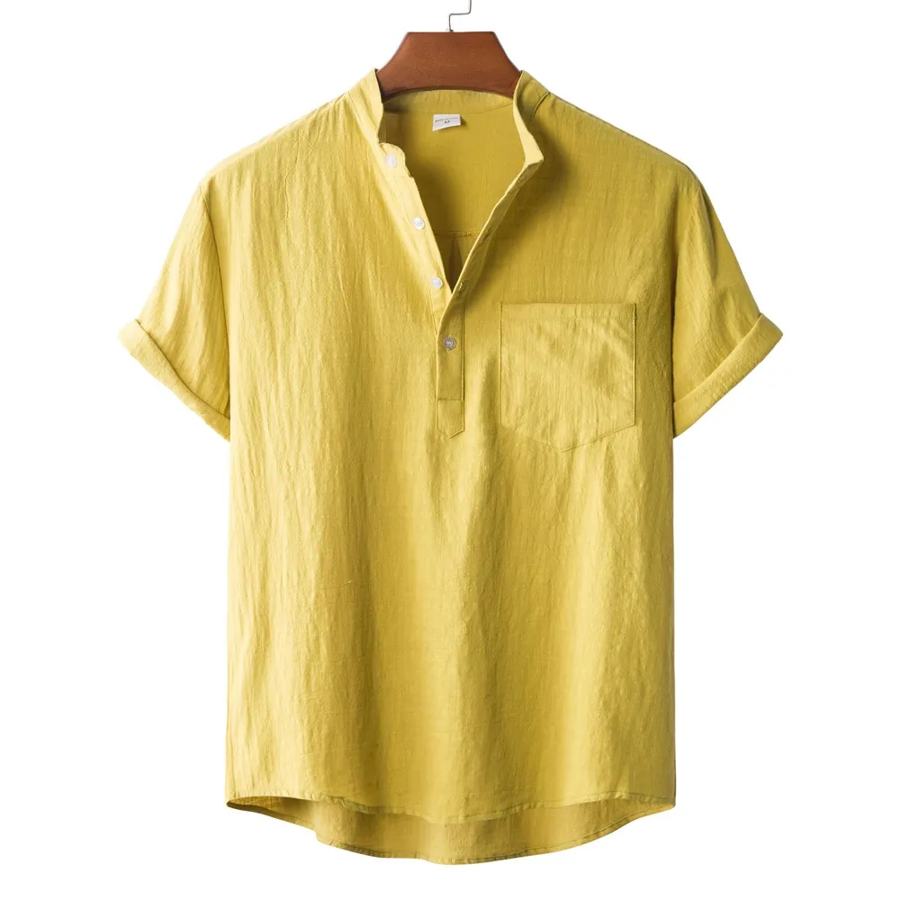Men's Plus Size Textured Short Sleeve Blouse, image 4