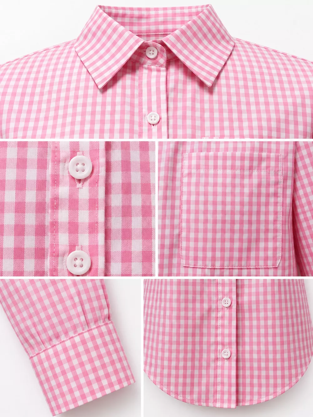 Plus Size Plaid Button-Down Long Sleeve Shirt, image 41