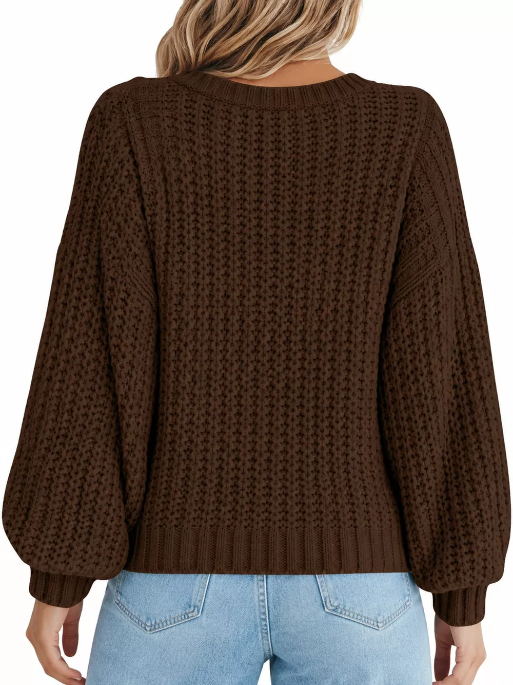 Full Size Chunky Knit Button-Down Cardigan Plus Size, image 36
