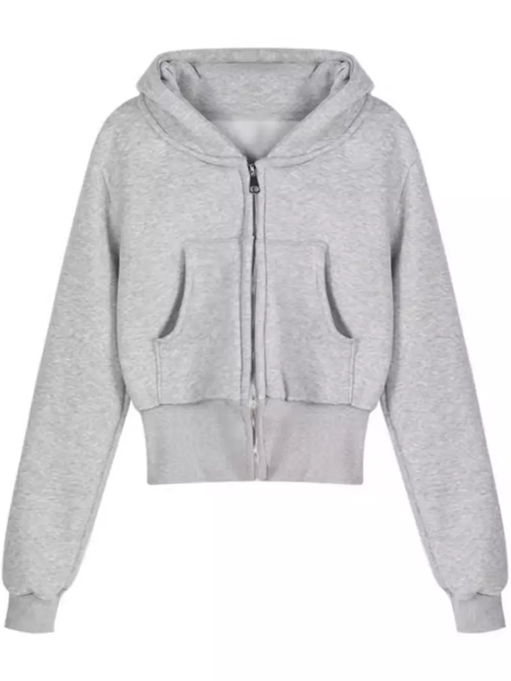 Zip-Up Hoodie with Front Pockets, image 6