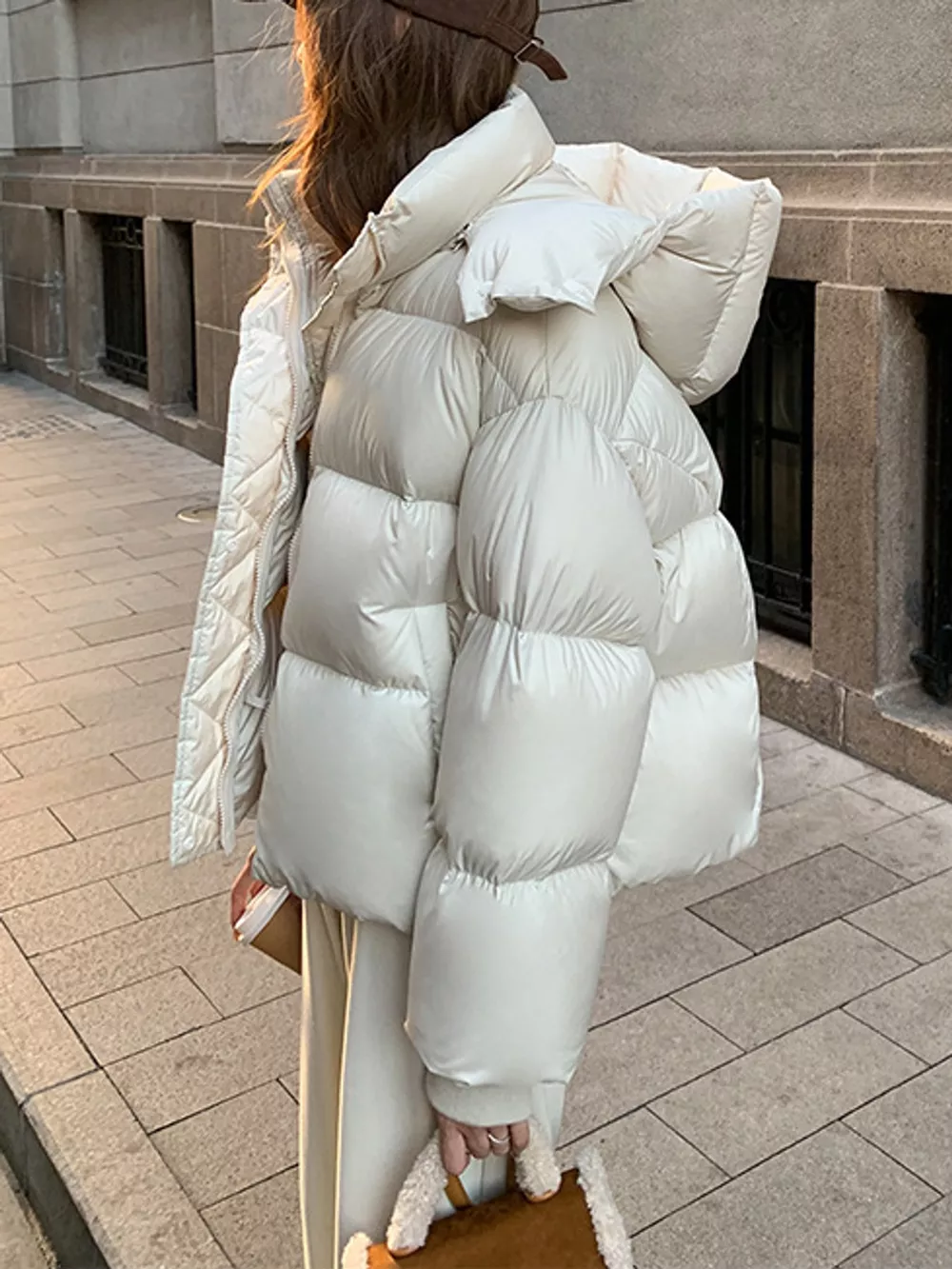 Quilted Hooded Puffer Jacket, image 14