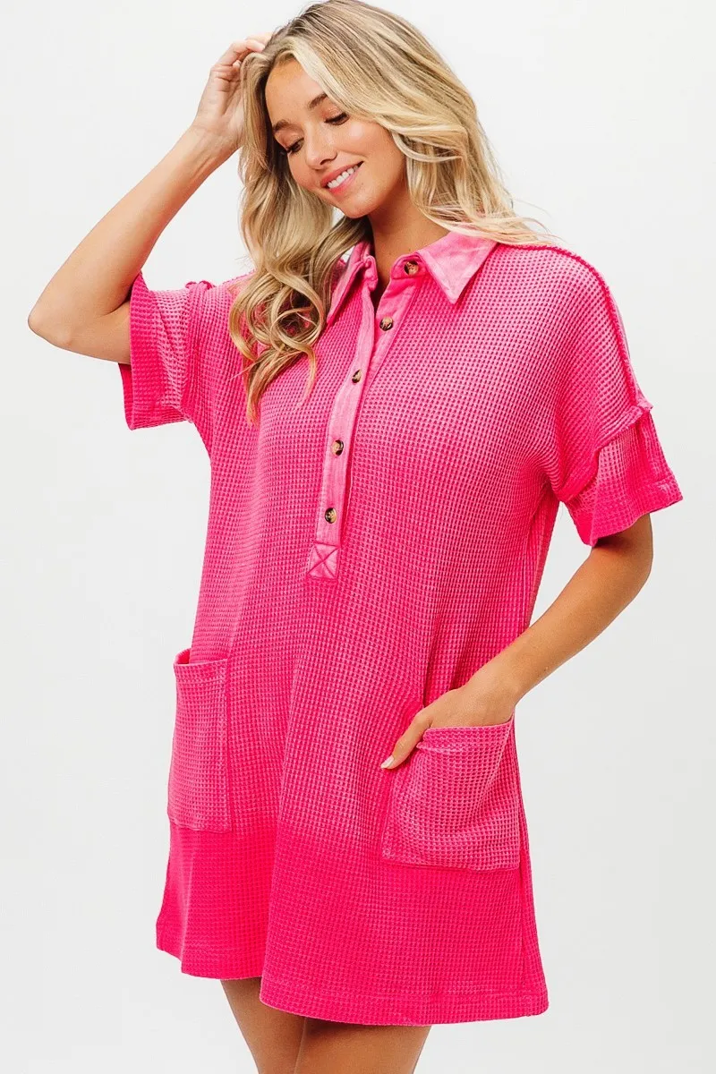 Dip Dye Mineral Washed Knit Dress, image 2