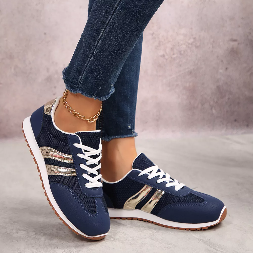 Round Toe Lace Up Sneakers, image 3