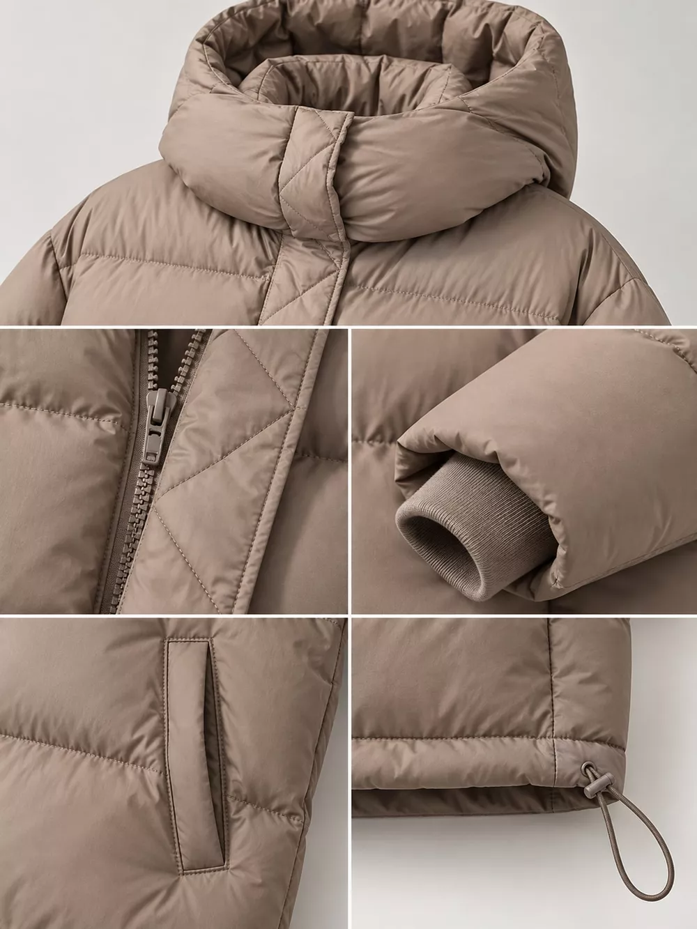 Quilted Hooded Puffer Jacket, image 11