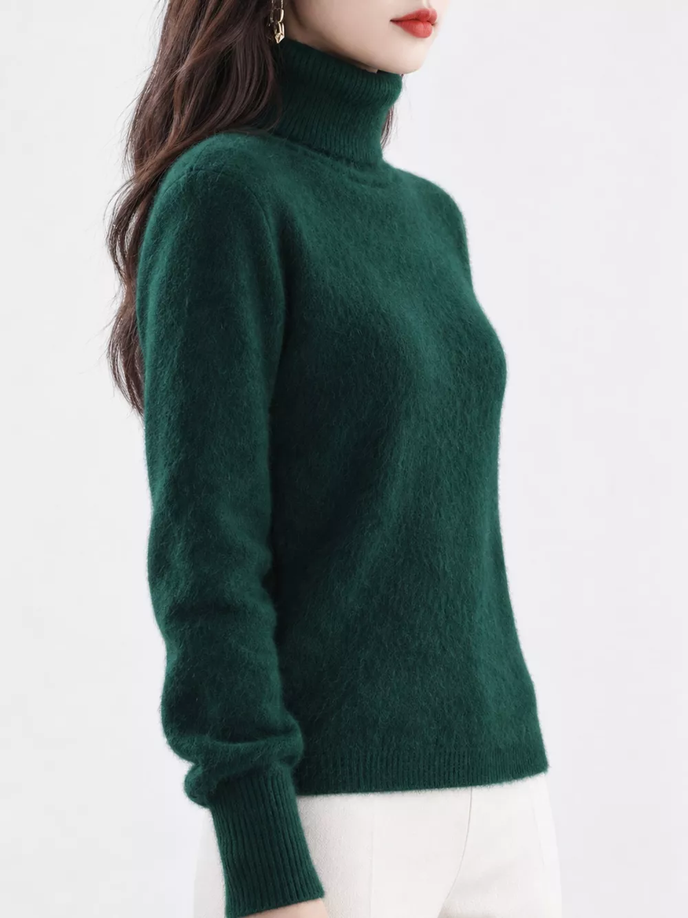 Full Size Turtleneck Long Sleeve Sweater Plus Size, image 73