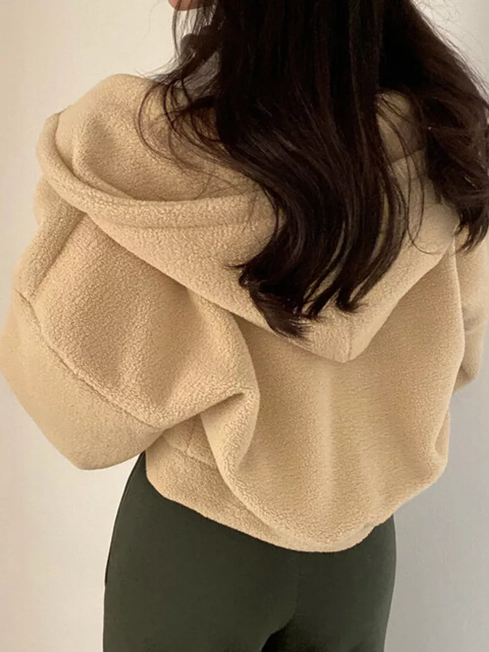 Oversized Sherpa Zip-Up Hoodie, image 21