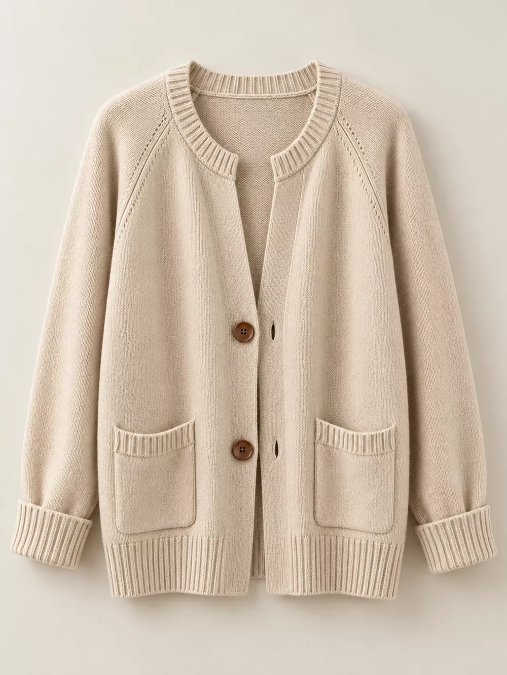 Full Size Button-Down Knit Cardigan Plus Size, image 4