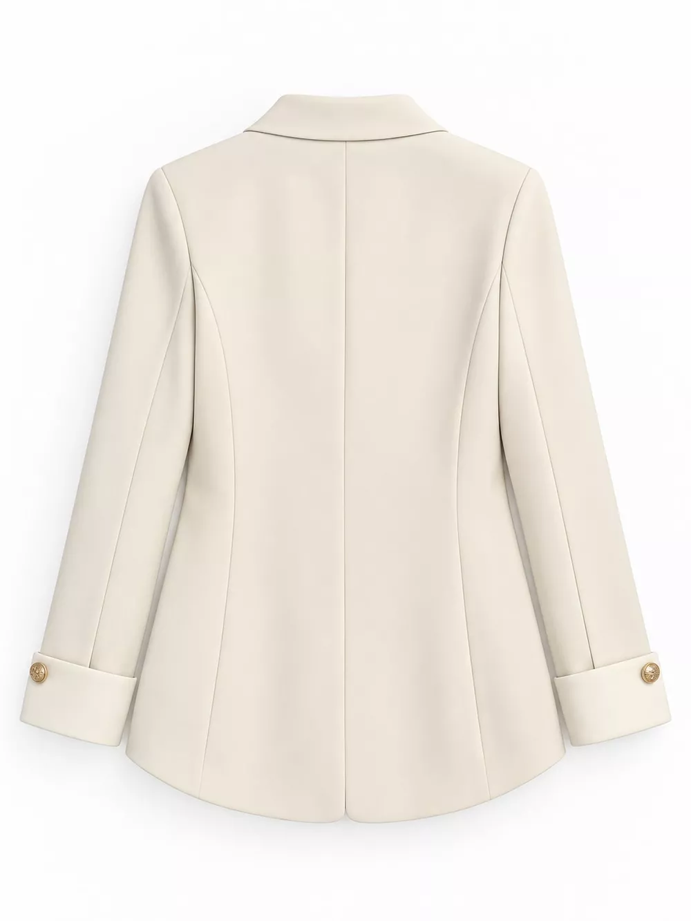 Full Size Single-Breasted Blazer with Gold Button Accents Plus Size, image 2