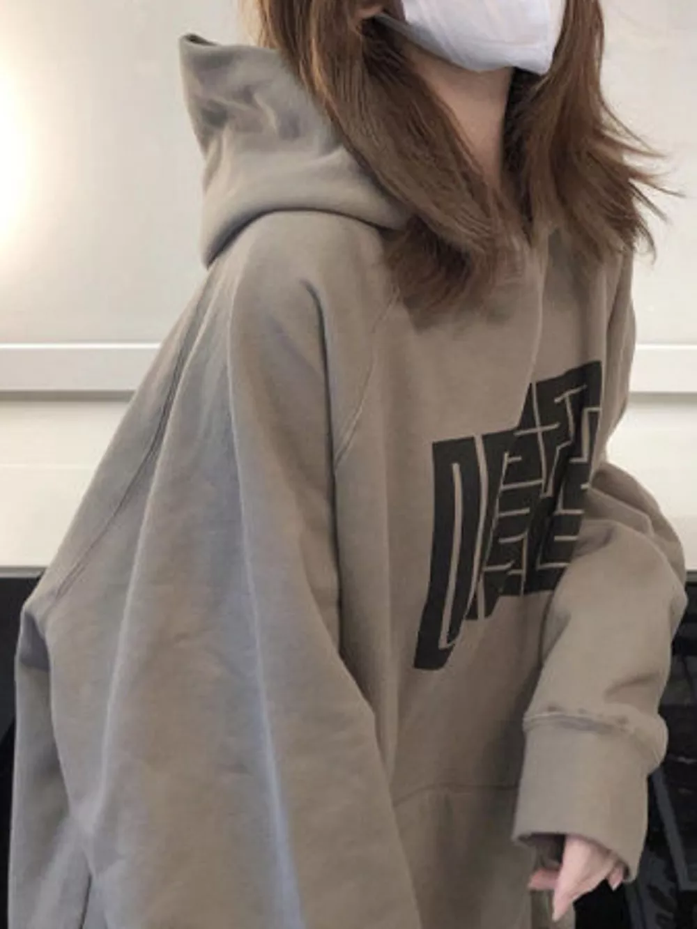 Maze Pattern Oversized Hoodie, image 2