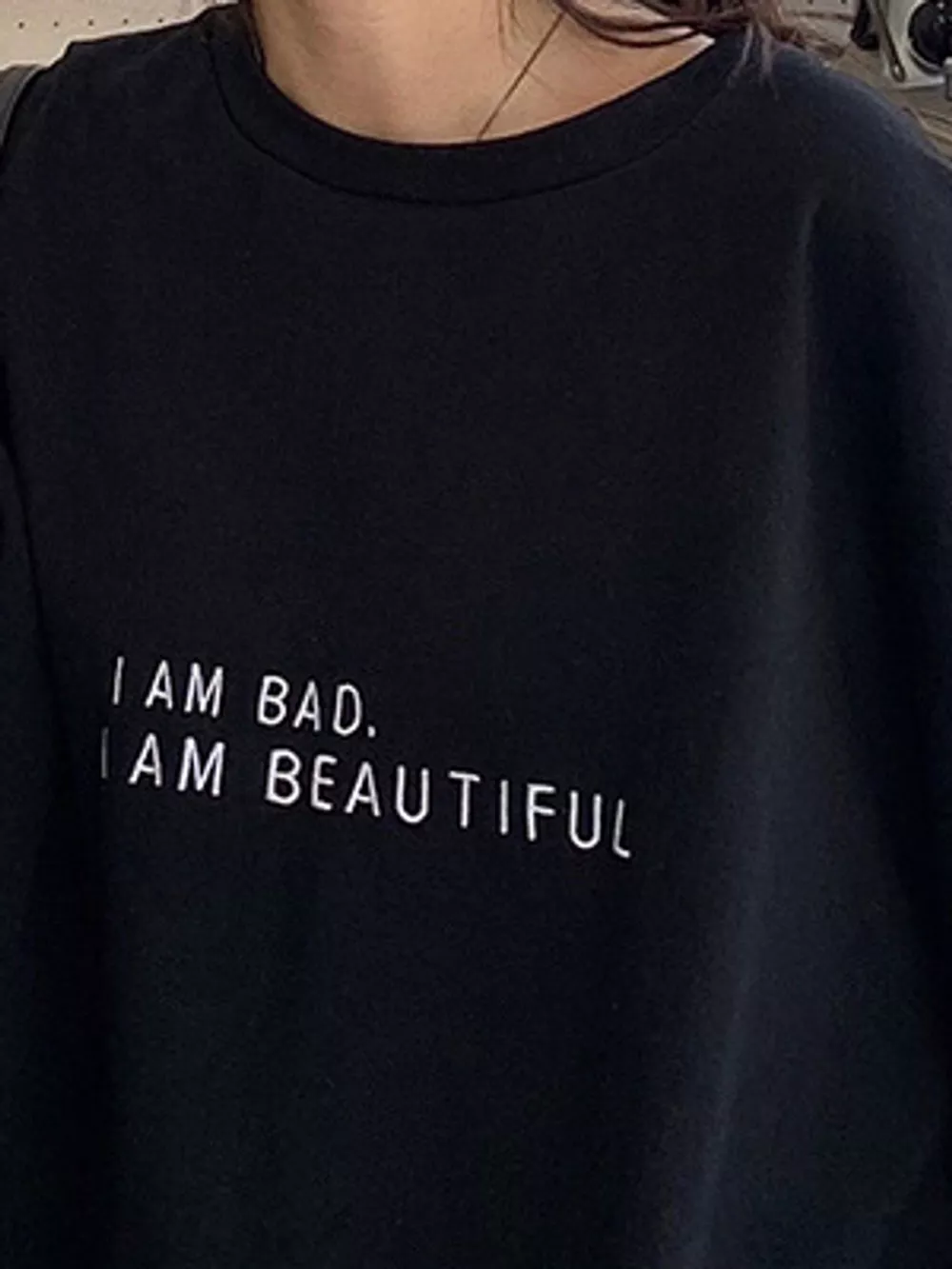 Letter Graphic Crew Neck Sweatshirt, image 5