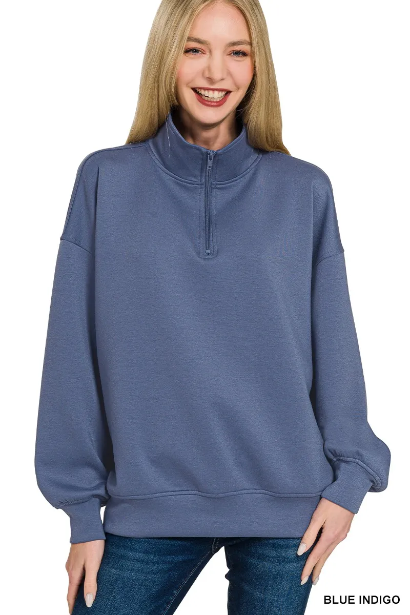 Scuba Quarter-Zip Sweatshirt, image 2