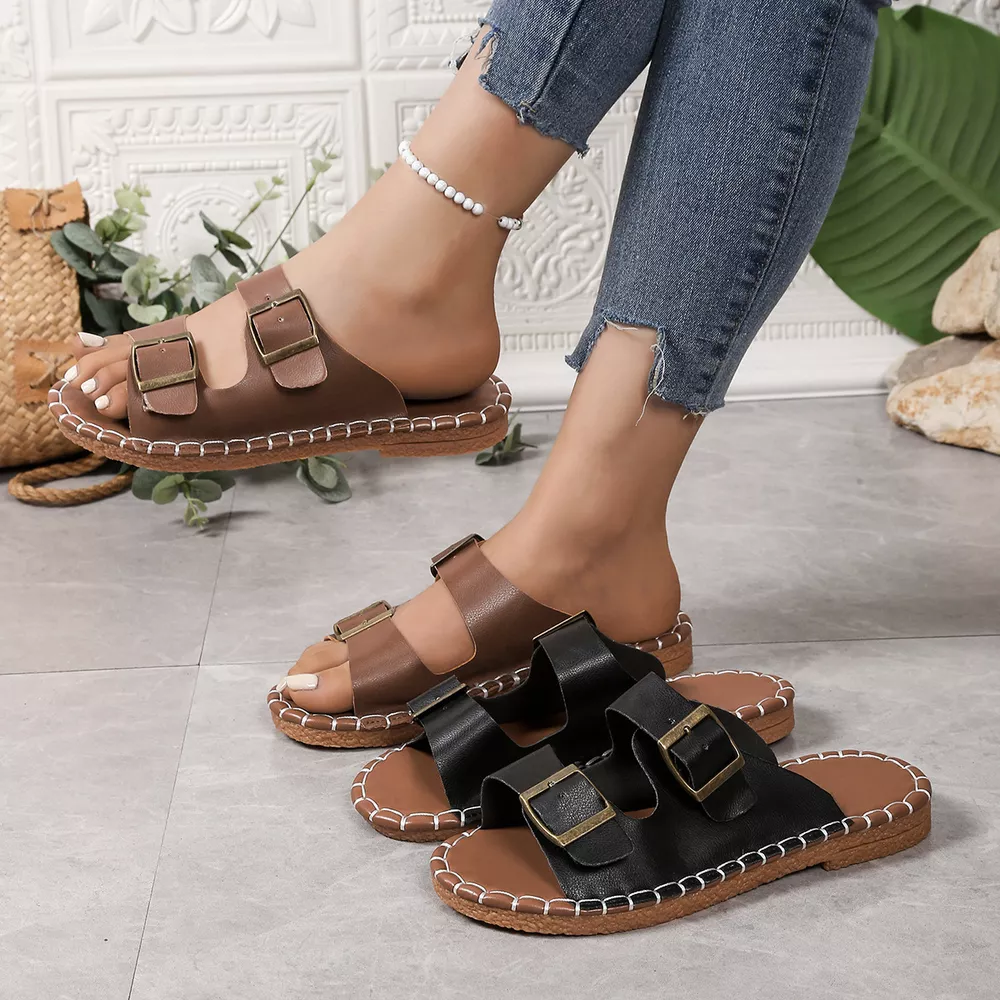Open Toe Flats Sandals, image 2