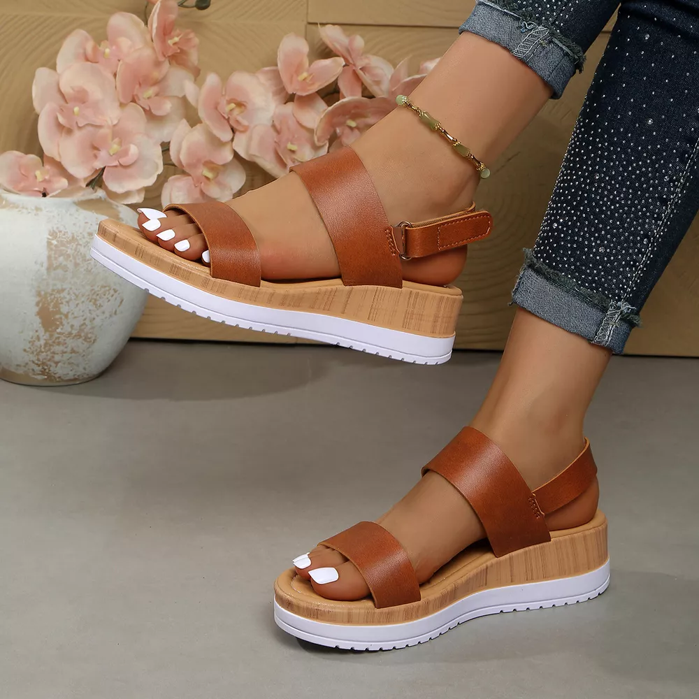 Open Toe Wedge Sandals, image 5
