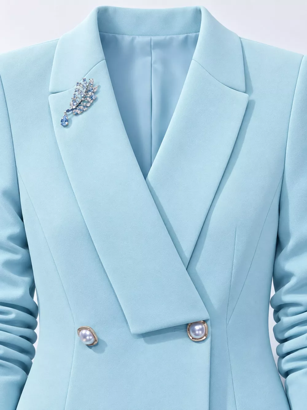 Double-Breasted Lapel Blazer and Pants Set, image 2