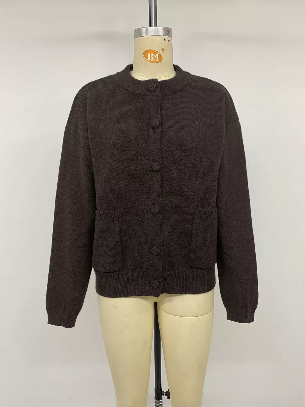 Crew Neck Button-Up Cardigan, image 11