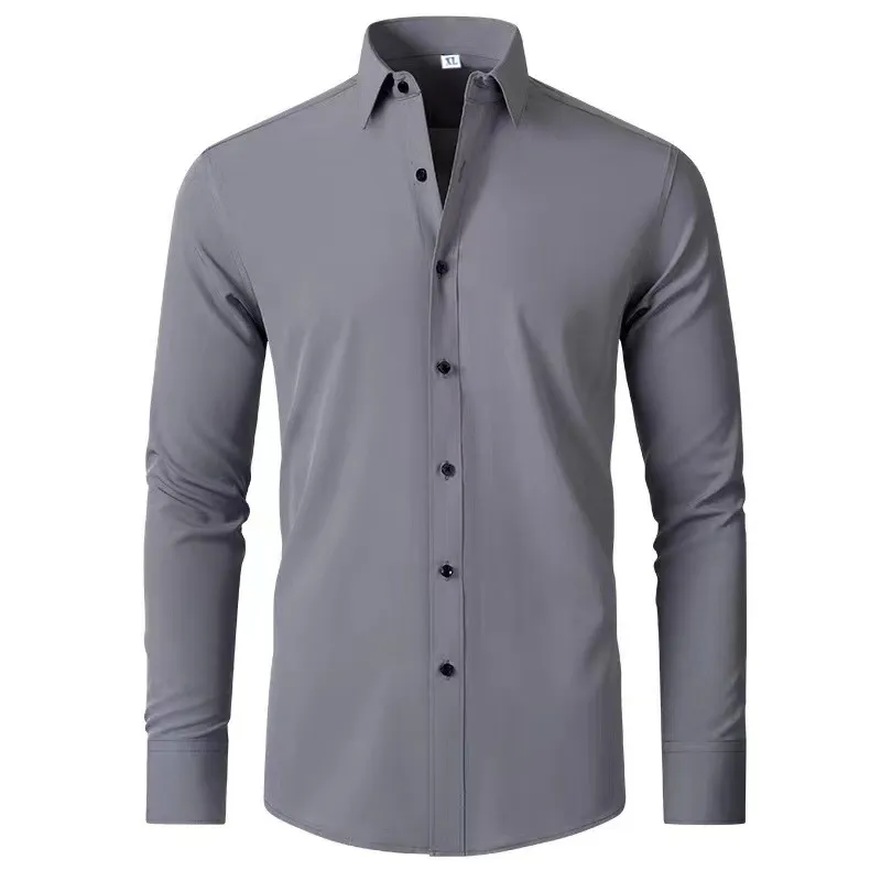 Men's Plus Size Button Up Long Sleeve Shirt, image 5