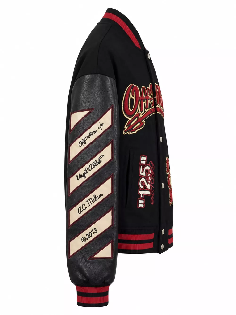 Men's Embroidered Patches Snap Down Jacket, image 3
