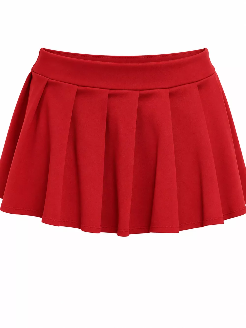 Low Waist Pleated Micro Mini Skirt, image 8