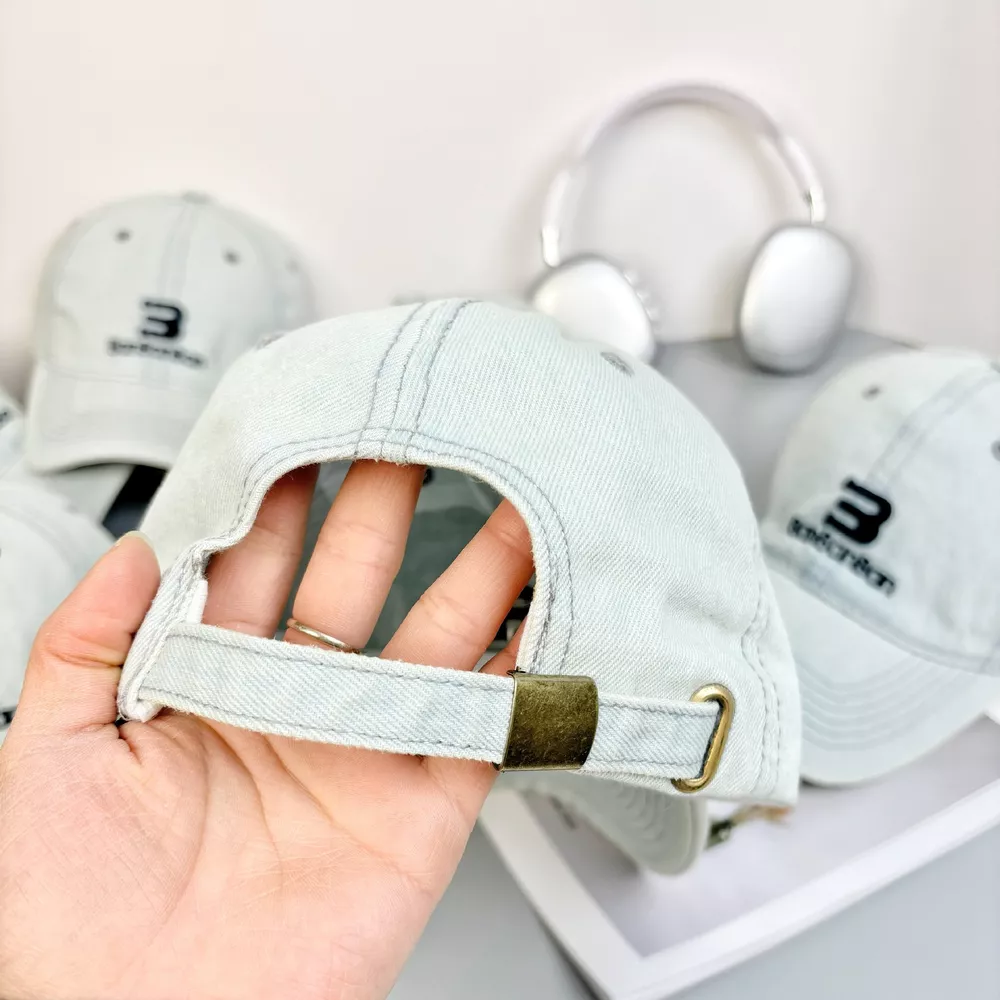 Embroidered Denim Baseball Cap, image 5