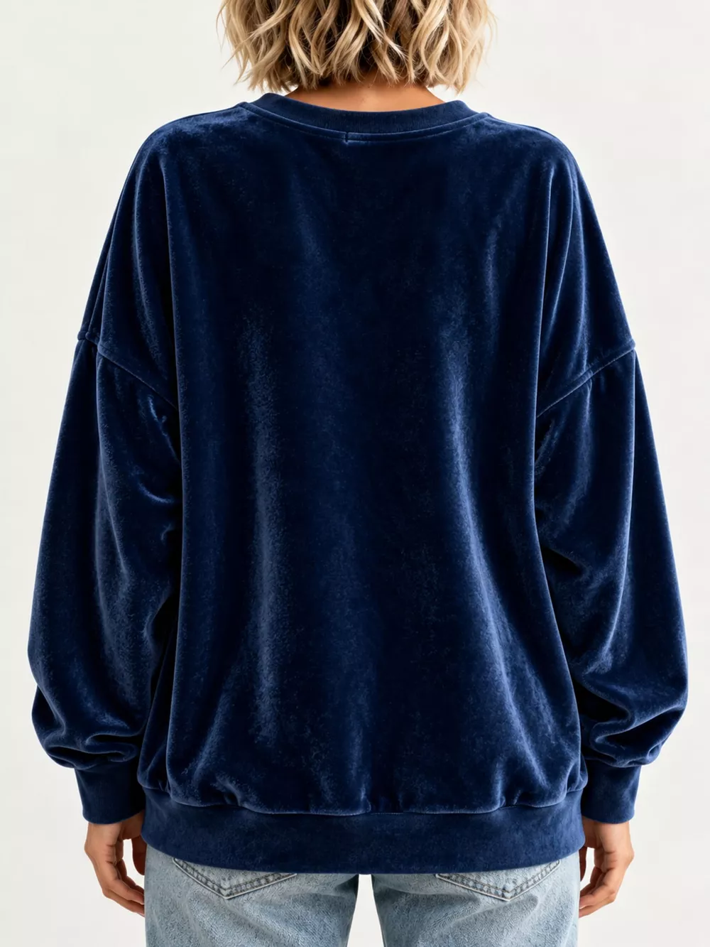 Full Size Crew Neck Drop Shoulder Sweatshirt Plus Size, image 9