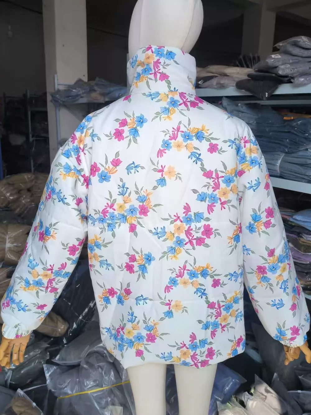 Floral Print Oversized Puffer Outerwear, image 6