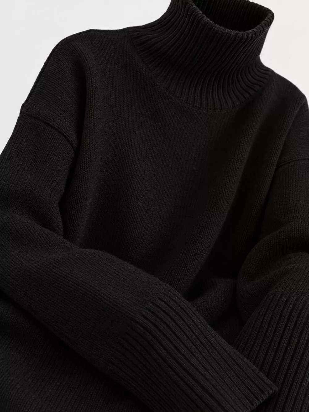 Turtleneck Dropped Shoulder Sweater, image 30