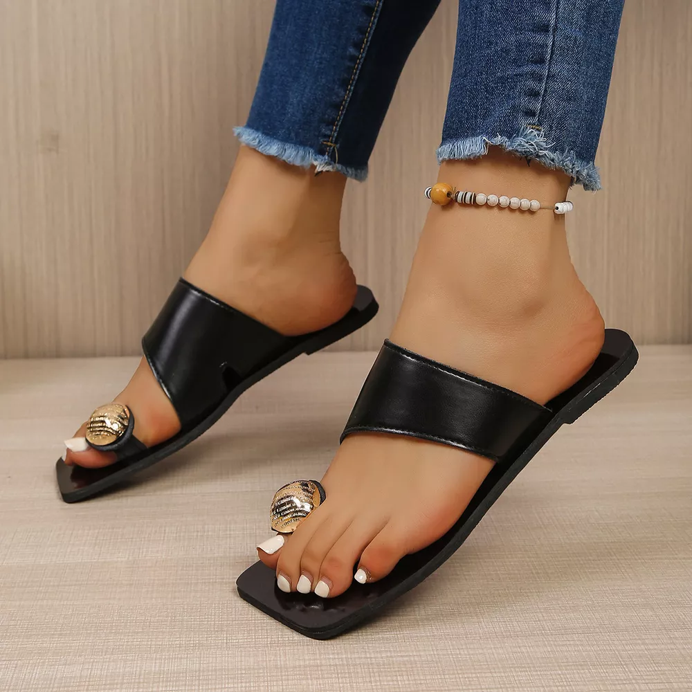 Toe Ring Flat Sandals, image 9