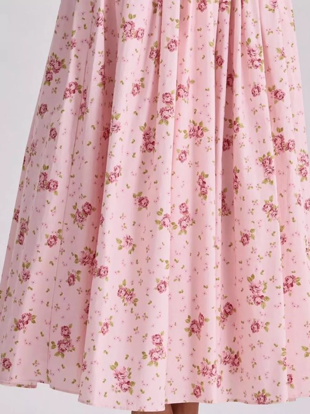 Floral Spaghetti Straps Midi Dress, image 58