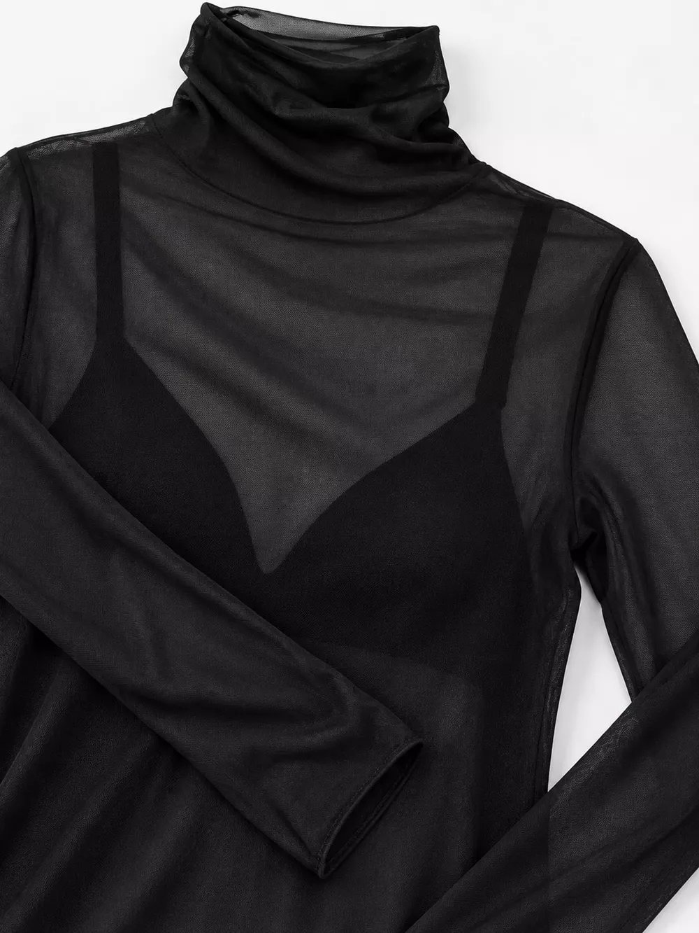 Turtleneck Long Sleeve Slim Fit T-Shirt, image 20