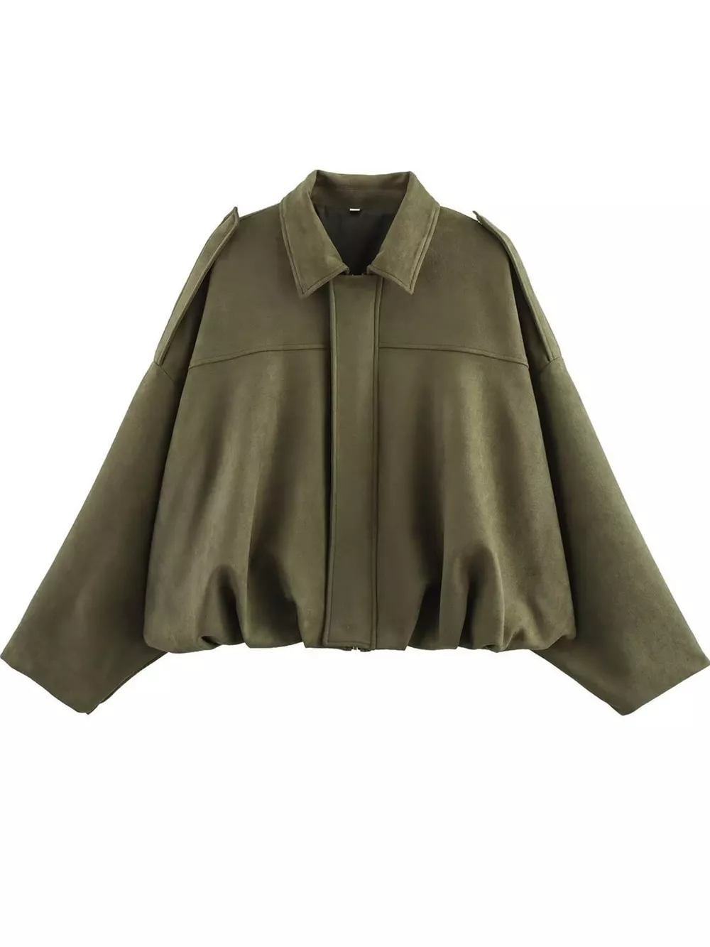 Zip Up Dropped Shoulder Jacket, image 7
