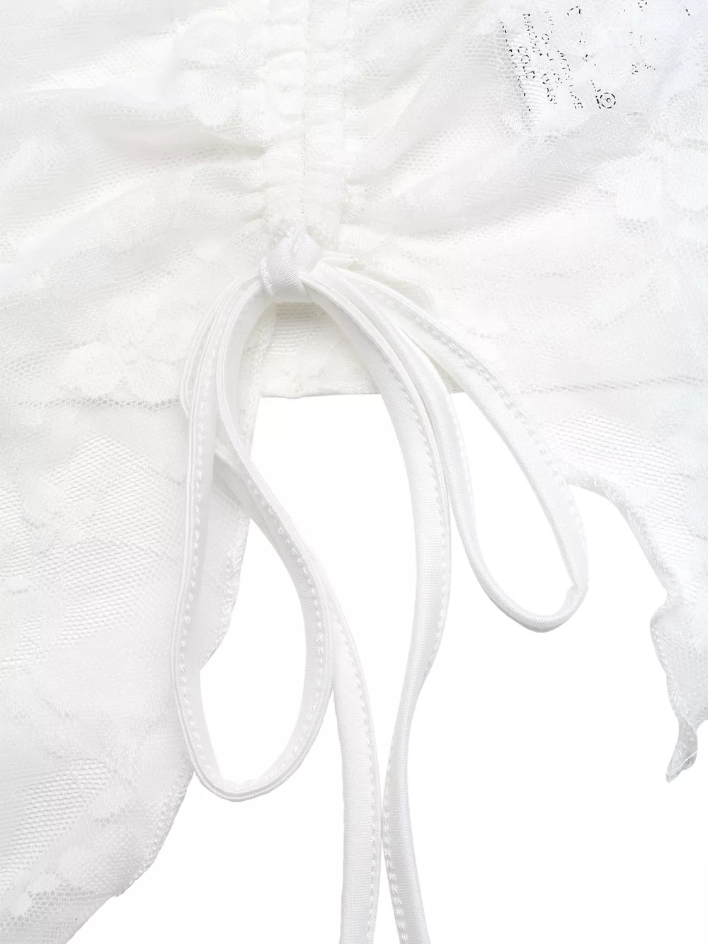Ruched Lace Tube Top, image 7